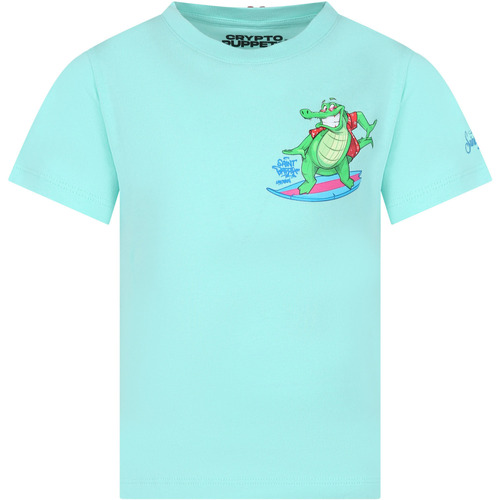 Abbigliamento Bambino T-shirt maniche corte Mc2 Saint Barth TSH0001 02729F Verde