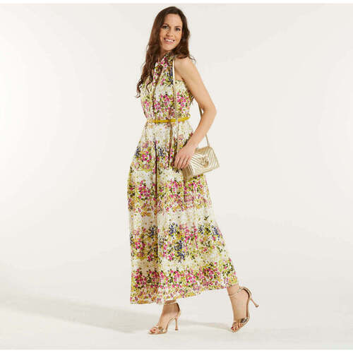 Abbigliamento Donna Vestiti Max Mara abito in popeline di cotone stampa flower Multicolore