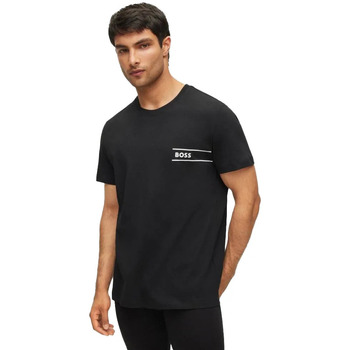 Abbigliamento Uomo T-shirt maniche corte BOSS essential Nero