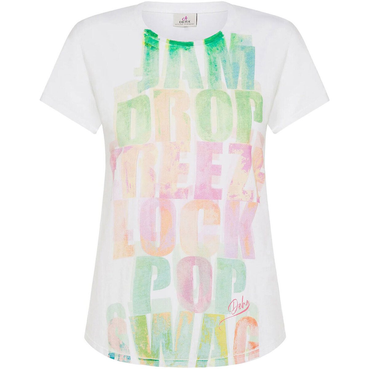 Abbigliamento Donna T-shirt maniche corte Deha T-SHIRT CON STAMPA Bianco