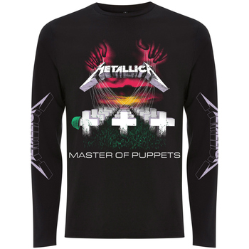 Abbigliamento T-shirts a maniche lunghe Metallica Master Of Puppets Nero