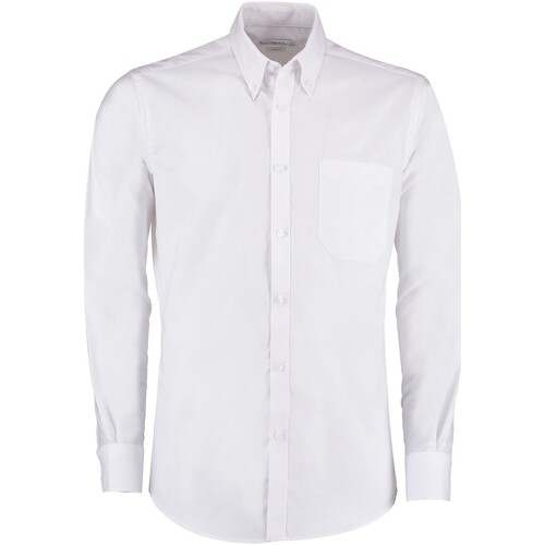 Abbigliamento Uomo Camicie maniche lunghe Kustom Kit K184 Bianco