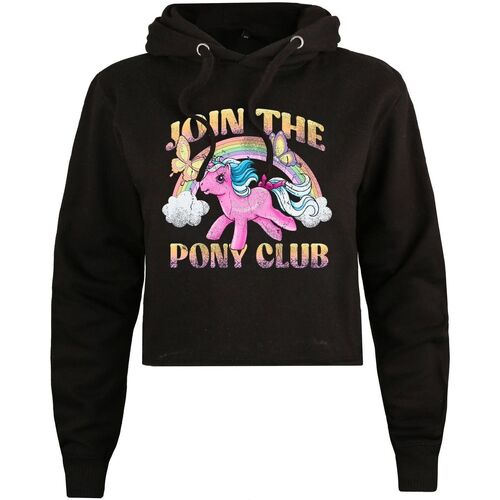 Abbigliamento Donna Felpe My Little Pony Join The Pony Club Nero