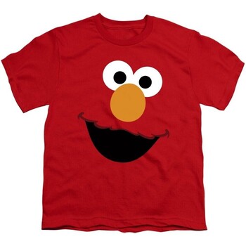 Abbigliamento Unisex bambino T-shirt maniche corte Sesame Street TV2862 Rosso