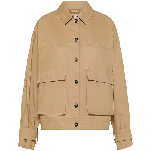 Abbigliamento Donna Giacche / Blazer Oof Wear Cotton gabardine short jacket 9205 Marrone