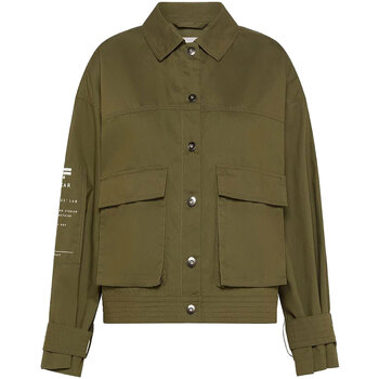 Abbigliamento Donna Giacche / Blazer Oof Wear Cotton gabardine short jacket 9205 Verde
