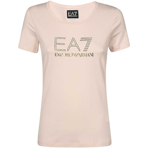 Abbigliamento Donna T-shirt maniche corte Emporio Armani EA7 8NTT67-TJDQZ Rosa