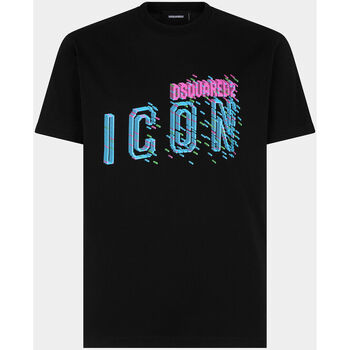 Dsquared T-Shirt Pixeled Icon Cool Fit Tee noir Nero