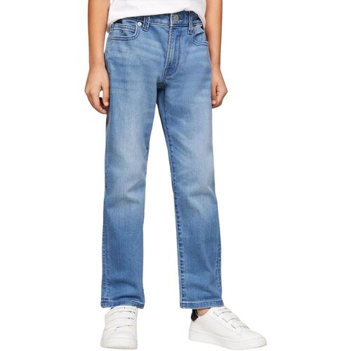 Abbigliamento Bambino Jeans slim Tommy Hilfiger MODERN STRAIGHT Blu