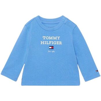 Abbigliamento Bambino T-shirts a maniche lunghe Tommy Hilfiger BABY TH LOGO TEE L/S Blu