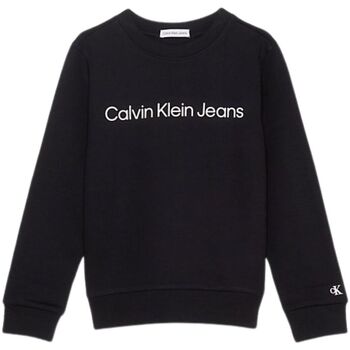 Abbigliamento Unisex bambino Felpe Calvin Klein Jeans INST. LOGO REGULAR CN Nero