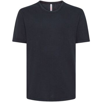 Abbigliamento Uomo T-shirt maniche corte Sun68 T-SHIRT ROUND BOTTOM S/S Blu