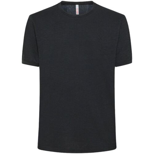 Abbigliamento Uomo T-shirt maniche corte Sun68 T-SHIRT ROUND BOTTOM S/S Nero