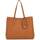Borse Donna Tote bag / Borsa shopping Guess Shopper meridian triangolo logo HWBG877823 Marrone