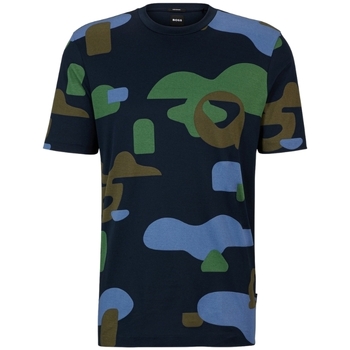 Abbigliamento Uomo T-shirt maniche corte BOSS  Blu
