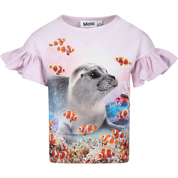 Abbigliamento Bambina T-shirt maniche corte Molo 2S24A218 3509 Rosa