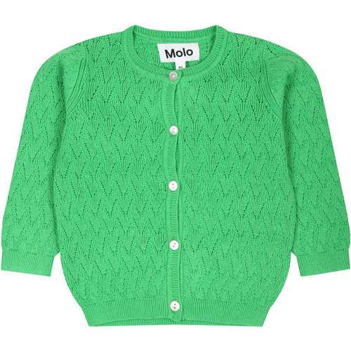 Abbigliamento Bambina Gilet / Cardigan Molo 4S24K304 1368 Verde