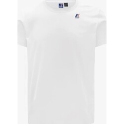 Abbigliamento Uomo T-shirt maniche corte K-Way LE VRAI EDOUARD K007JE0 Bianco