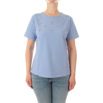 Abbigliamento Donna T-shirt maniche corte Elena Miro' G050Z100067N Blu