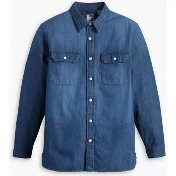 Abbigliamento Uomo Camicie maniche lunghe Levi's 19573 0211 - JACKSON WORKER OVERSHIRT-STERLING DARK WASH Blu