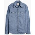 Image of Camicia a maniche lunghe Levis 85744 0067 - BARSTOW CHAMRAY-GRANT MID BLUE CHAMBRAY