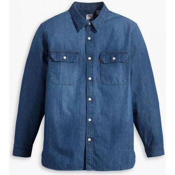 Abbigliamento Uomo Camicie maniche lunghe Levi's 19573 0211 - JACKSON WORKER OVERSHIRT-STERLING DARK WASH Blu