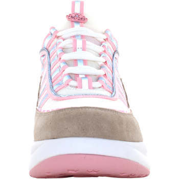 Fornarina donna sneakers con zeppa UP SAND/PINK Nero