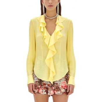 Abbigliamento Donna T-shirt & Polo Blugirl Blusa Con Ruches Yellow Giallo
