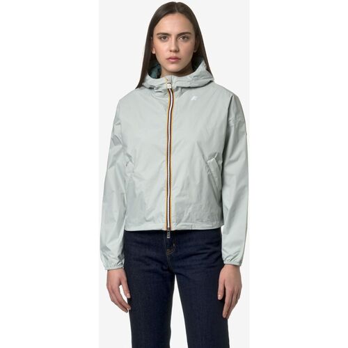 Abbigliamento Donna giacca a vento K-Way LAURETTE PLUS.2 REVERSIBLE K81333W Verde