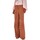 Abbigliamento Donna Jeans Blugirl Pantalone Cargo In Raso Argan Oil Marrone