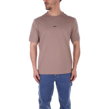 Abbigliamento Uomo T-shirt maniche corte BOSS 50473278 Beige