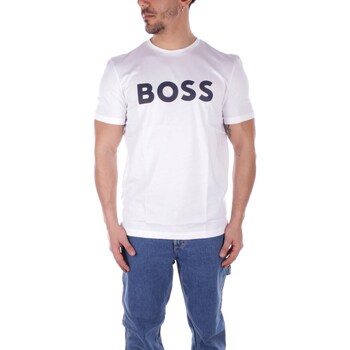 Abbigliamento Uomo T-shirt maniche corte BOSS 50481923 Bianco