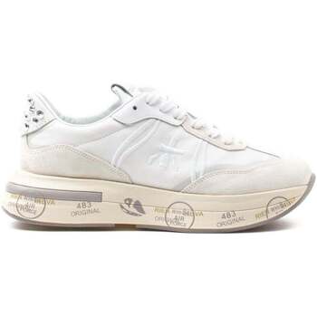 Scarpe Donna Sneakers Premiata Cassie 6717 Bianco Swarovski Bianco
