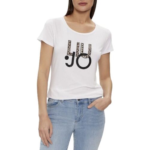 Abbigliamento Donna T-shirt & Polo Liu Jo T SHIRT ES24LJ66 Bianco