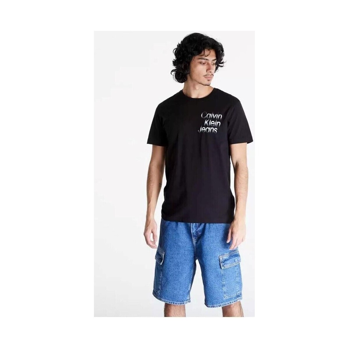 Abbigliamento Uomo T-shirt maniche corte Calvin Klein Jeans J30J325189BEH Nero