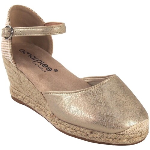 Scarpe Donna Multisport Amarpies Zapato señora  26484 acx oro Argento