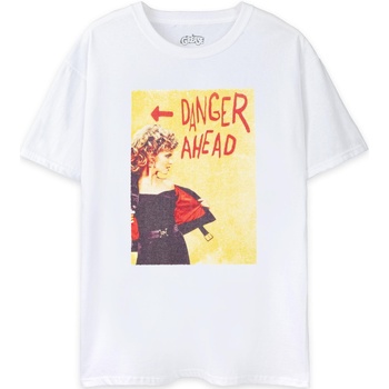 Abbigliamento Donna T-shirts a maniche lunghe Grease Danger Ahead Bianco
