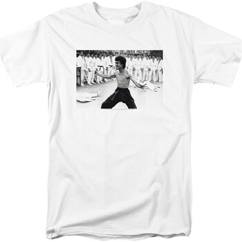 Abbigliamento Uomo T-shirts a maniche lunghe Bruce Lee TV3021 Bianco