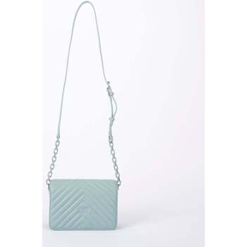 Borse Donna Tracolle Pinko Mini Love Bag Click azzurra Blu