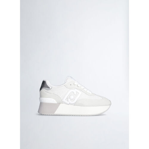 Scarpe Donna Sneakers Liu Jo SCARPA PLATFORM IN BRIGHTY MESH Bianco