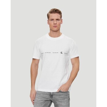 Abbigliamento Uomo T-shirt maniche corte Calvin Klein Jeans J30J324668YAF Bianco