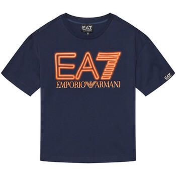 Abbigliamento Bambino T-shirt maniche corte Emporio Armani EA7 3DBT57-BJ02Z Blu