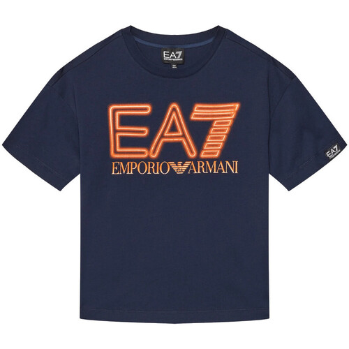 Abbigliamento Bambino T-shirt maniche corte Emporio Armani EA7 3DBT57-BJ02Z Blu