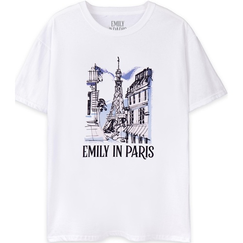 Abbigliamento Donna T-shirt maniche corte Emily In Paris NS7724 Bianco