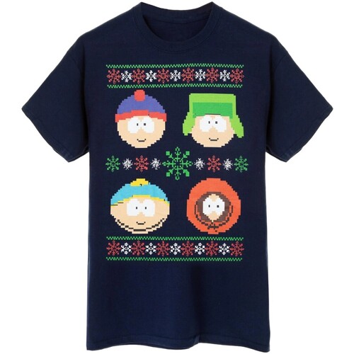 Abbigliamento Uomo T-shirts a maniche lunghe South Park NS7885 Blu