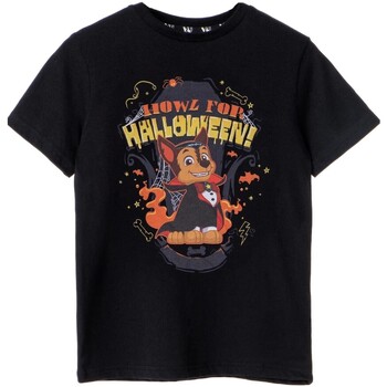 Abbigliamento Bambino T-shirt maniche corte Paw Patrol Howl For Halloween Nero