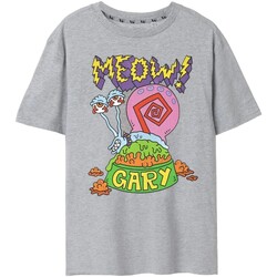 Abbigliamento Uomo T-shirts a maniche lunghe Spongebob Squarepants Meow Grigio