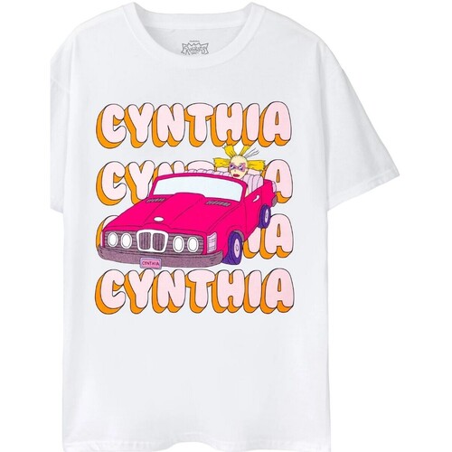 Abbigliamento Donna T-shirts a maniche lunghe Nickelodeon NS7910 Bianco
