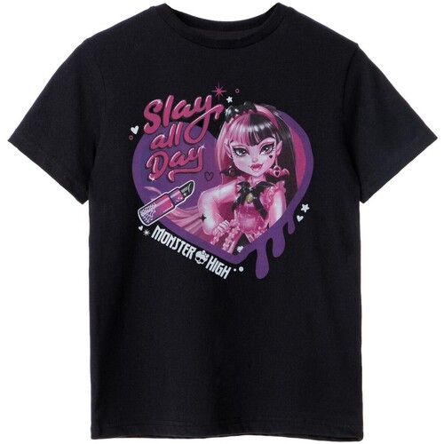 Abbigliamento Bambina T-shirts a maniche lunghe Monster High Slay All Day Nero