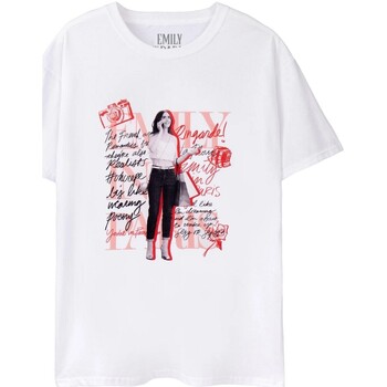 Abbigliamento Donna T-shirt maniche corte Emily In Paris NS7929 Bianco